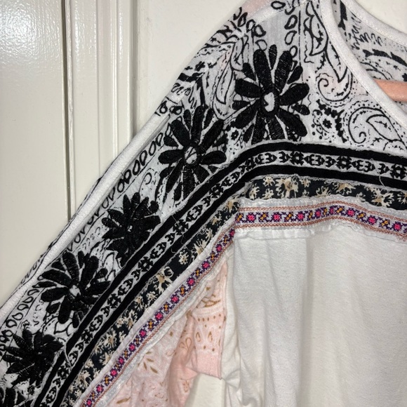 Free People Tripoli Embroidered Long-Sleeve top size small oversized - Picture 5 of 14